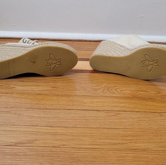 GUCCI WEDGE ESPADRILLE PLATFORM SNEAKERS - Picture 7 of 9